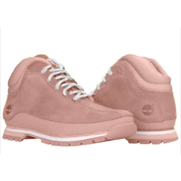 TIMBERLAND Euro Dub "Pink' Hiking Boot Size 7M - Picture 1 of 13